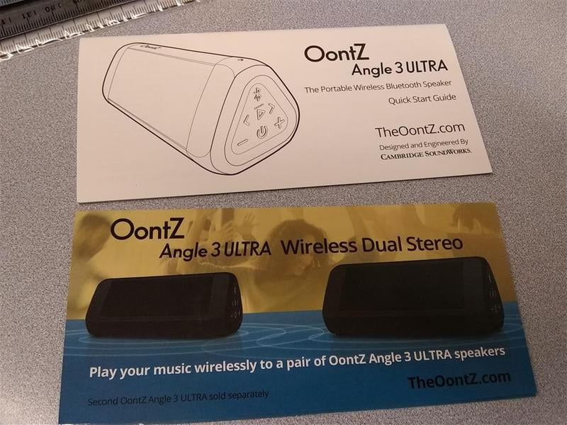 oontz angle 3 ultra dual pairing