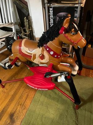 Customer reviews for Radio Flyer Blaze Interactive Riding Horse Brown Ride on Pony for Kids 2 6 Years Realistic Sounds Walmart