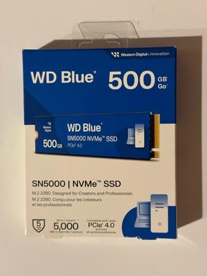 Western Digital 1TB WD Blue SN5000 NVMe SSD, Internal Solid State
