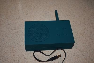 Lexon TYKHO 3 Altoparlante Bluetooth E Radio FM - Anatra Blu, Gomma Impermeabile, Batteria 20h