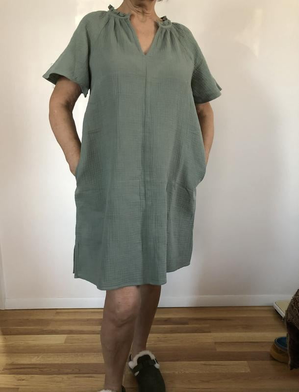 sam's club gap gauze dress GAP GAUZE POPOVER DRESS