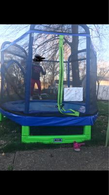 Bounce Pro My First Jump 7 Trampoline And Swing Blue Green Walmart Com Walmart Com