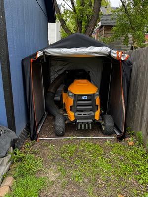 Homall Outdoor Storage Shed 3x6x5 ft Metal Carport with Durable