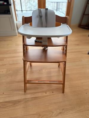hauck Alpha+ Adjustable Wooden High Chair Set, Gray - Walmart.com