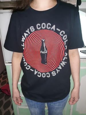 Coca Cola Men S Coca Cola Coke Optical Bottle Graphic T Shirt