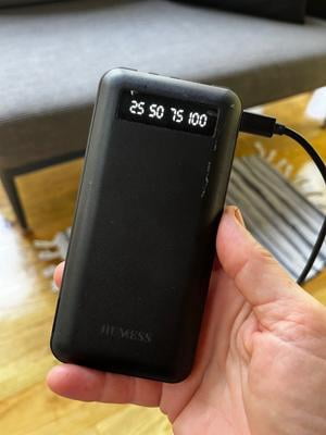 JIUMESS Power Bank 20000mAh Portable Charger with Built-in Cables