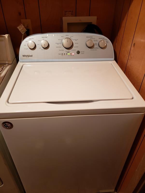 Whirlpool 3.9 cu. ft. High Efficiency White Top Load Washing Machine with  Soaking Cycles WTW4950HW - The Home Depot