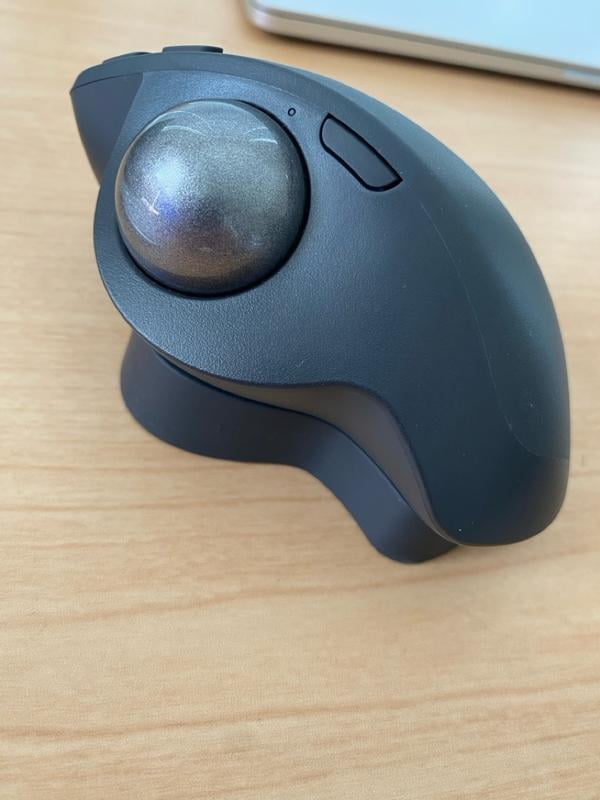Logitech MX Ergo S Plus Wireless Trackball Mouse, USB-C, Ergonomic