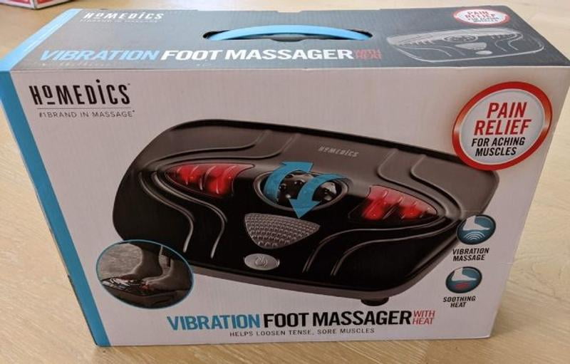Homedics vibration foot massager with soothing heat, Black - Walmart.com