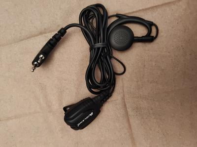 Mugast Headphone Clip 2-Pack - Black Earpiece Cable Clamp For Headsets, Walkie-Talkies, MP3