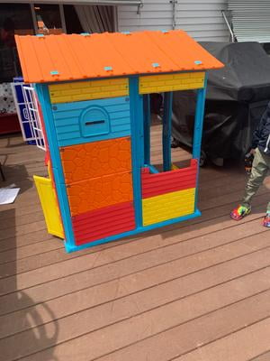 Little Tikes Build a House Kid s Indoor Outdoor Play House Walmart