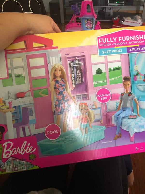 barbie fold up house
