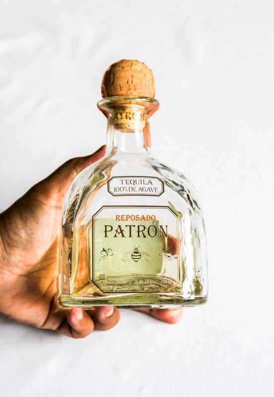 Patron Reposado Tequila, 750 ml Gift Pack with 2 Rocks Glasses