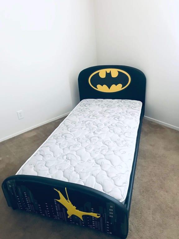 Delta Children Dc Comics Batman Upholstered Twin Bed Black