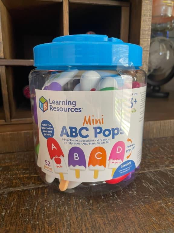Alphabet Games Learning Resources Mini ABC Pops - 52 Piece Alphabet ...