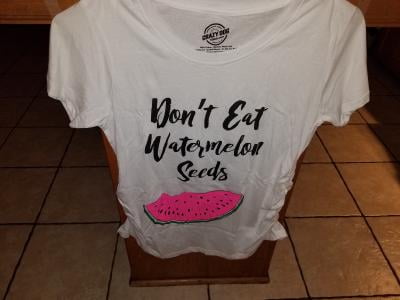 Don't Eat Watermelon Seeds Shirt, Pregnancy Announcement Shirt, It's Not a  Food Baby, Funny Maternity Shirt, Pregnancy Reveal, Pregnant AF Essential  T-Shirt for Sale by supawit