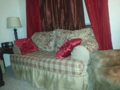 Sure Fit Lexington T Cushion Sofa Slipcover Red