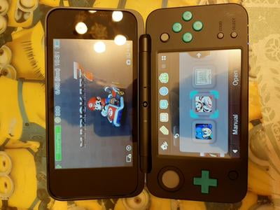 New Nintendo 2DS XL System w/ Mario Kart 7 Pre-installed, Black & Turquoise Walmart.com