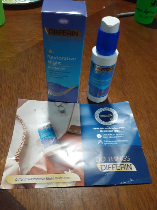 differin moisturizer restorative night