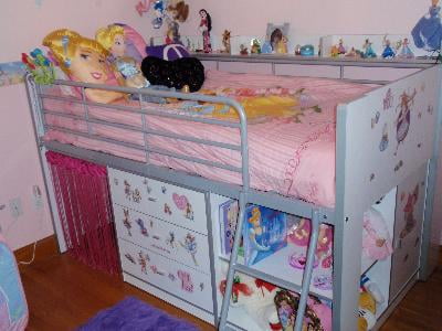 Charleston Storage Loft Bed With Desk White Walmart Com