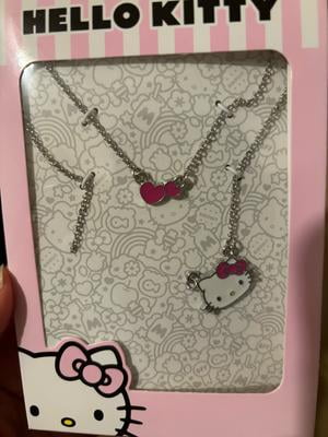 Sanrio Girl's/Tween Hello Kitty Silver-Tone Enamel Hearts Double