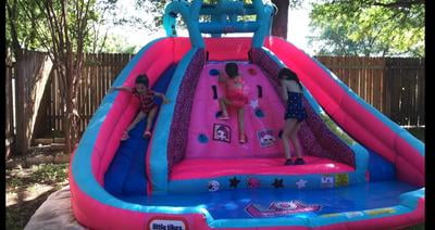 lol surprise inflatable water slide