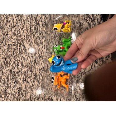 Rainbow Friends Series 2 Minifigure 4-Pack - Neon Finish, 2.5" Tall, Officially Licensed