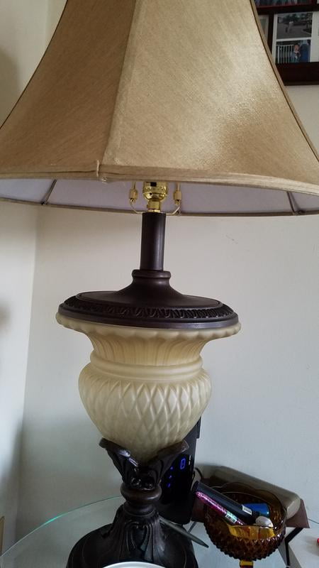 Signature Design By Ashley Danielle Bronze Finish 34 Poly Table Lamp Set Of 2 Walmart Com Walmart Com