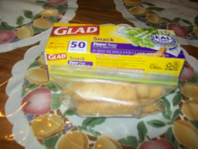 Glad® Zipper Food Storage Plastic Bags, Snack, 50 Count, Plastic Bags