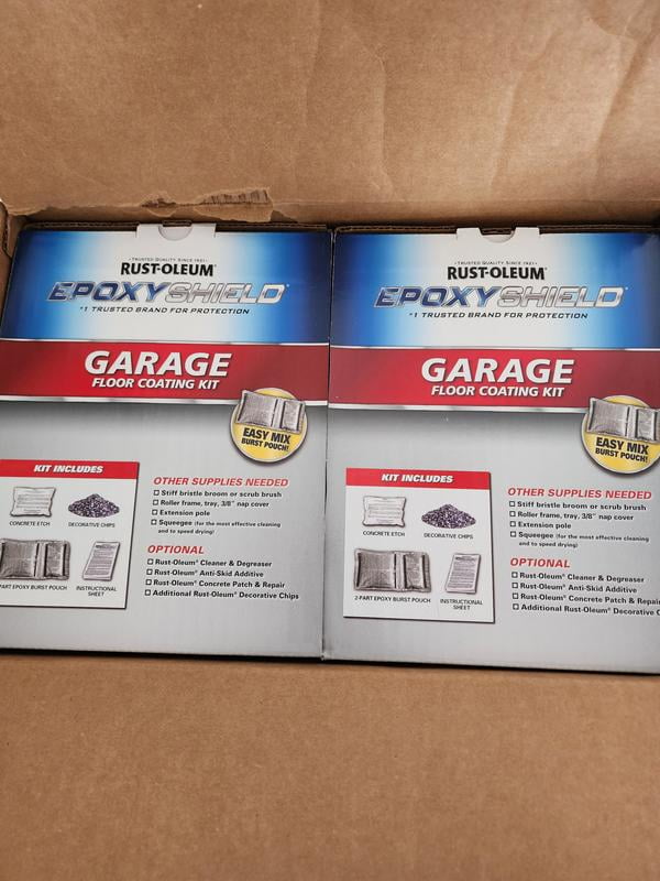 じょん Rust-Oleum 251870 Epoxy Coating Kit, High-Gloss, Gray, 2 gal