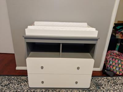 cosco changing table