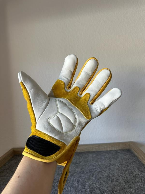 30 cm lange Herren Lederhandschuhe ungefüttert von
