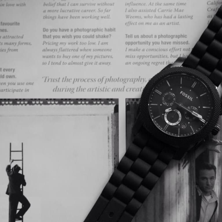 machine chronograph black silicone watch