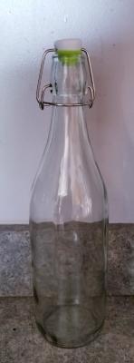 Flip Top Glass Bottle [1 Liter / 33 fl. oz.] [Pack of 6] – Swing Top  Brewing Bottle with Stopper for Beverages, Oil, Vinegar, Kombucha, Beer,  Water, Soda, Kefir – Airtight Lid