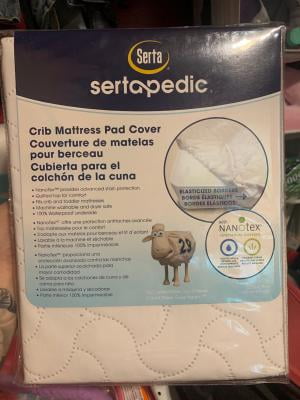 Serta Sertapedic Crib Mattress Pad Cover Protector With Nbsp