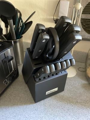 Junkfood1セット＋ブラック1本 Customer reviews for McCook DISHWASHER SAFE MC701 black Knife Sets