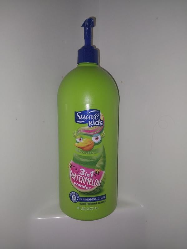 Suave Kids 3-in-1 Shampoo Conditioner & Body Wash, Wacky Melon, 18
