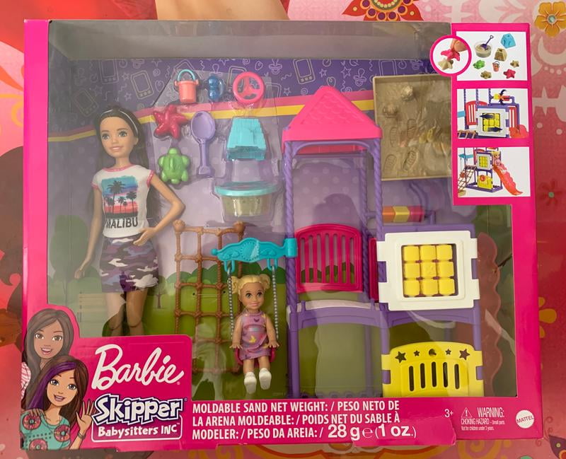 barbie playground playset