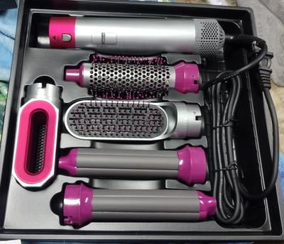 WANDOBAO Hair Dryer Brush Set,5 in 1 Hot Air Brush,Negative Ionic