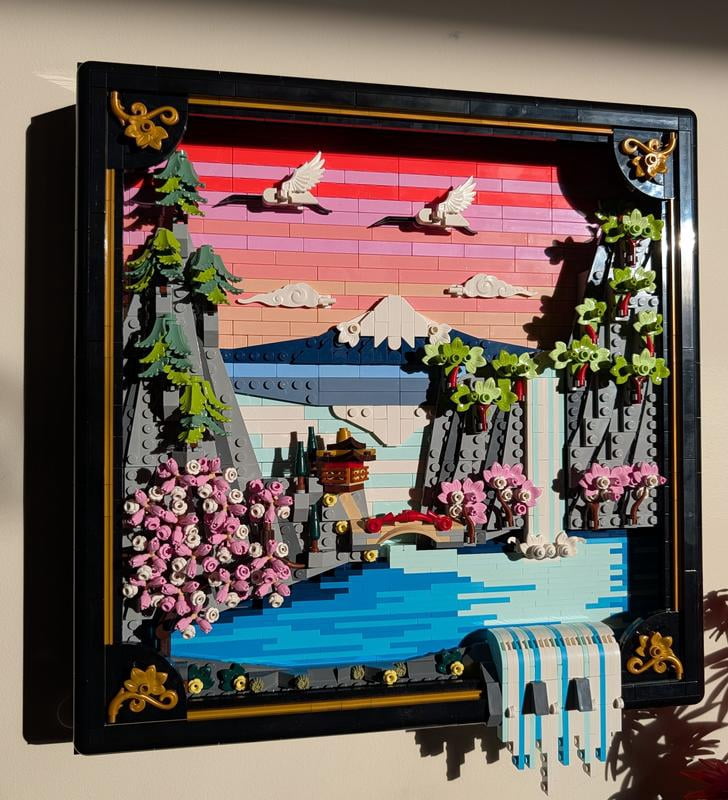 LEGO Art Japanese Cherry Blossom Landscape Building Set for Adults