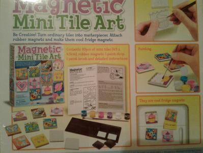 4M 4563 Magnetic Mini Tile Art - DIY Paint Arts & Crafts Magnet Kit fo -  Jolinne