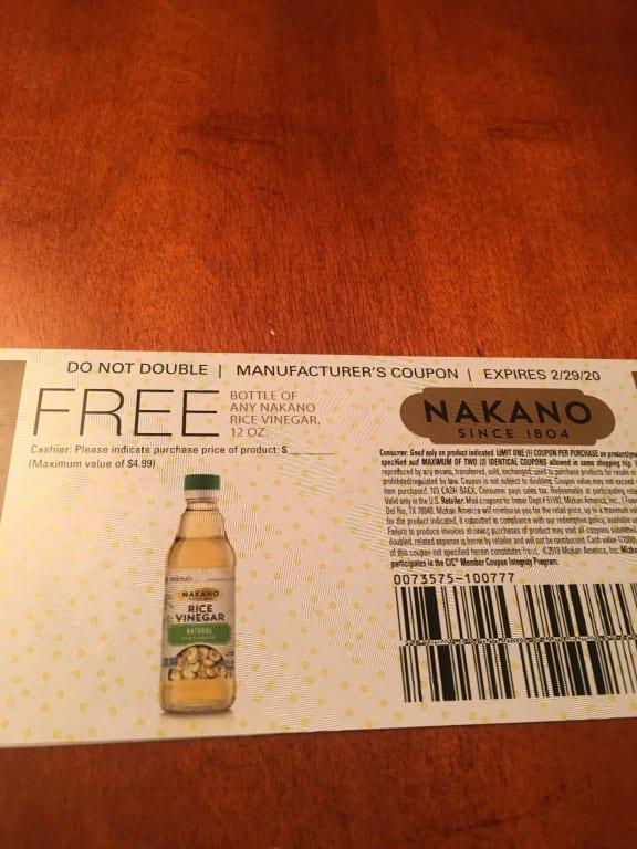 Nakano Natural Rice Vinegar 12 Oz Walmart Com Walmart Com