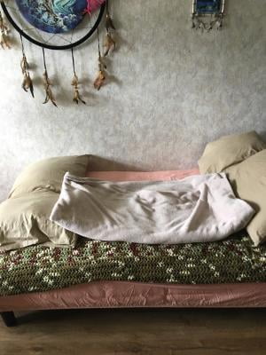 Multiple Colors Mainstays Channel Cushion Futon