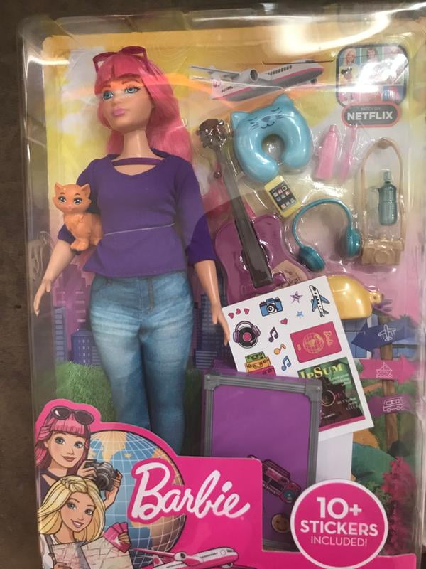 Barbie daisy travel 2024 doll & accessories