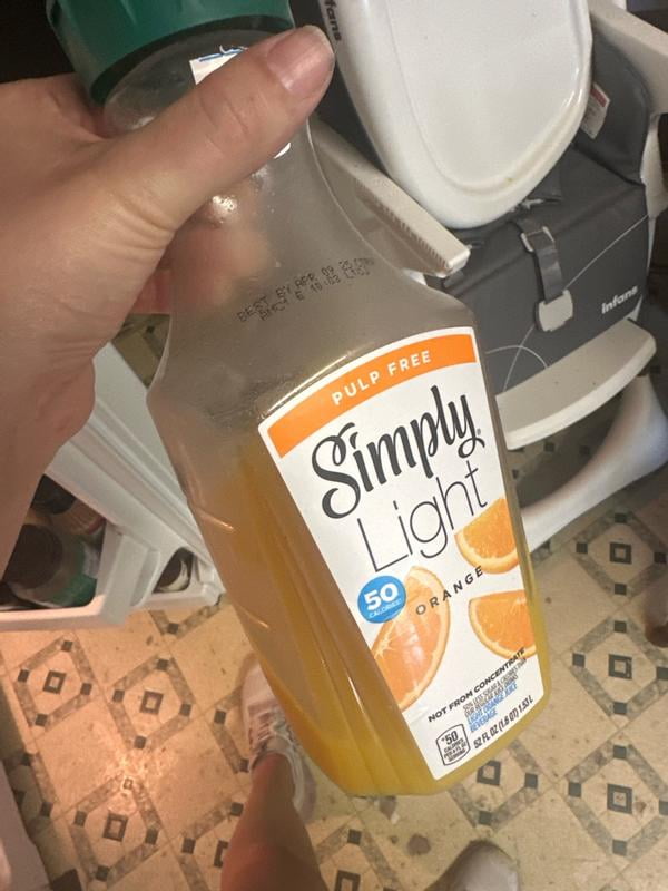 Nutrition Facts Simply Light Juice SIMPLY Light Orange Juice, 52