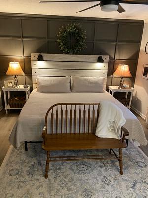 Signature Design By Ashley Cambeck, Cambeck Whitewash Queen Panel Bed