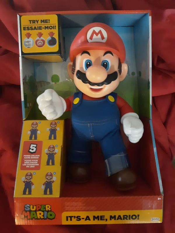 Super Mario - Peluche Mario Fire 30 cm - Imagin'ères