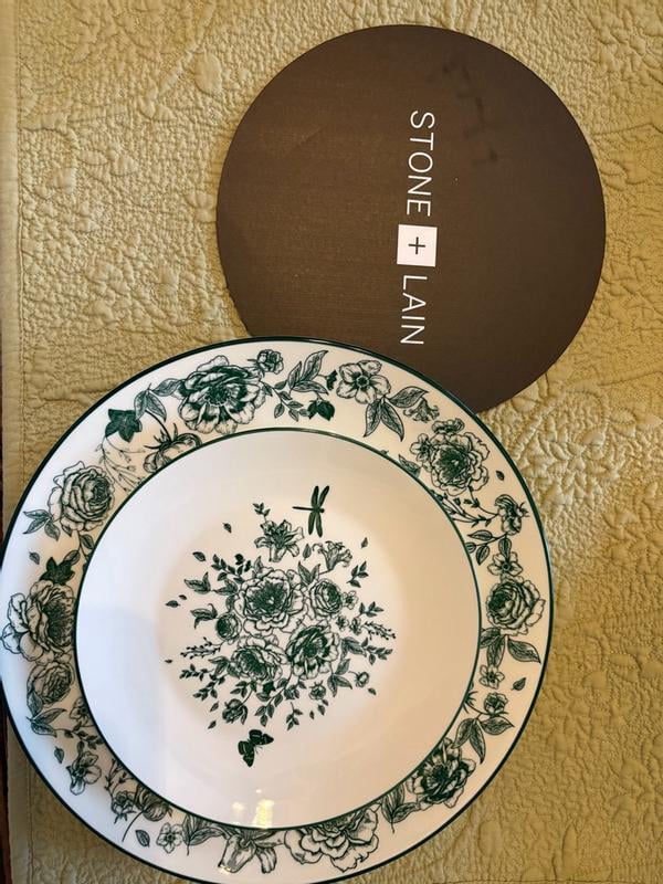 Stone Lain Esme 16-Piece Dinnerware Set – Porcelain Plates & Bowls For 4, Microwave & Dishwasher Safe - View #3