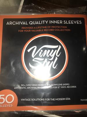 Vinyl Styl Archival Quality Inner Sleeves (Pack of 50) – Underdog Records  WSNC