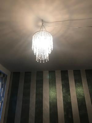 Details about   Acrylic Crystal Bead Ceiling Light/Lamp Shade Lampshade Chandelier Style Pendant 